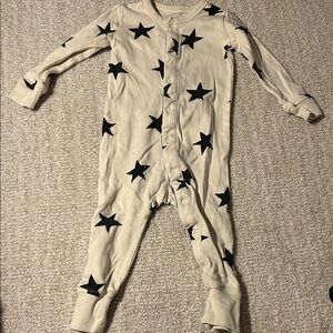 Colored organic baby romper